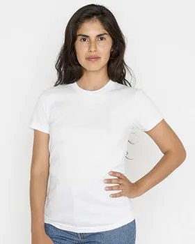 Los Angeles Apparel 21002 USA-Made Womens Fine Jersey T-Shirt