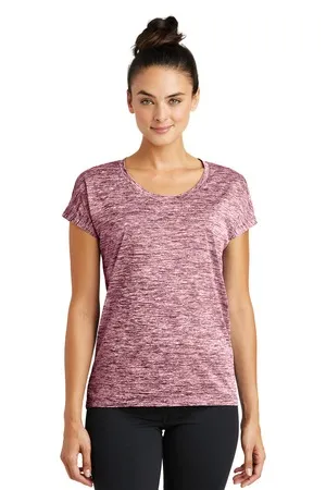 Sport-Tek LST390 Ladies PosiCharge Electric Heather Sporty Tee.