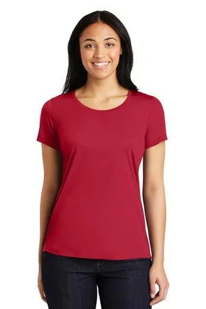 Sport-Tek LST450 Ladies PosiCharge Competitor Cotton Touch Scoop Neck Tee.