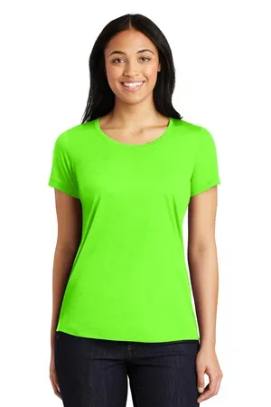 Sport-Tek LST450 Ladies PosiCharge Competitor Cotton Touch Scoop Neck Tee.