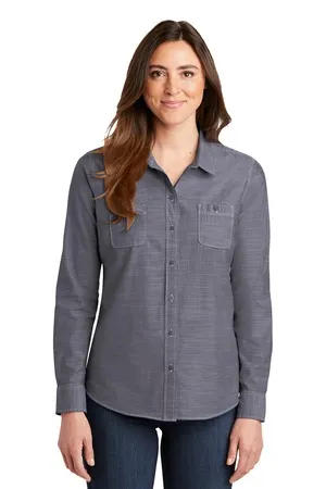 Port Authority LW380 Ladies Slub Chambray Shirt.