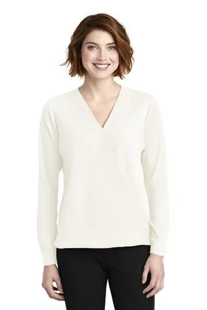 Port Authority LW702 Ladies Wrap Blouse.