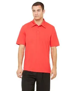 All Sport M1709 Unisex Performance Three-Button Mesh Polo