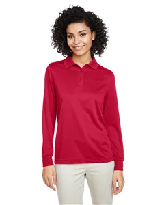 Harriton M348LW Ladies Advantage Snag Protection Plus IL Long Sleeve Polo