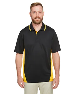 Harriton M386T Mens Tall Flash Snag Protection Plus IL Colorblock Polo