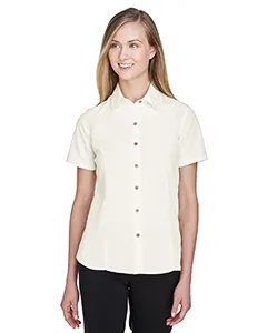 Harriton M560W Ladies Barbados Textured Camp Shirt