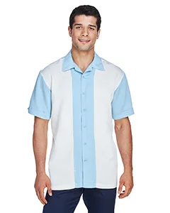 Harriton M575 Mens Two-Tone Bahama Cord Camp Shirt