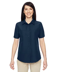 Harriton M580W Ladies Key West Short-Sleeve Performance Staff Shirt