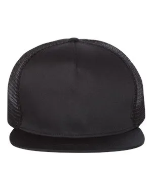 Mega Cap 6997C Flat Bill Trucker Cap