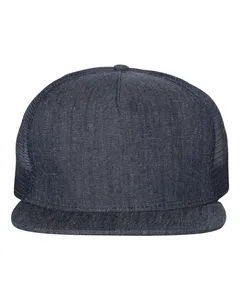 Mega Cap 6997C Flat Bill Trucker Cap