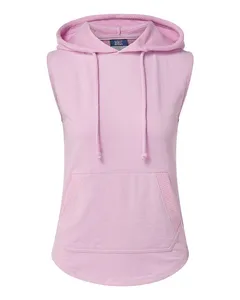 MV Sport W24131 Womens Kinsley Sleeveless Hooded Sweatshirt
