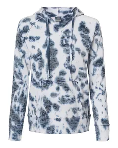 MV Sport W1162 Women’s Courtney Burnout V-Notch Hooded Sweatshirt