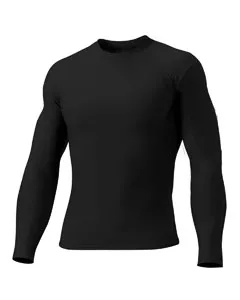 A4 N3133 Adult Polyester Spandex Long Sleeve Compression T-Shirt