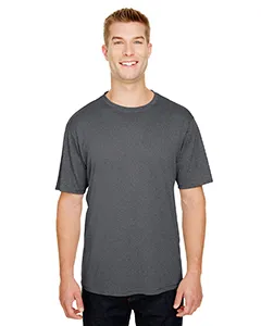A4 N3381 Adult Topflight Heather Performance T-Shirt