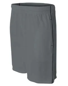 A4 N5340 Mens Flat Back Mesh Shorts w/ Contrast Stitching