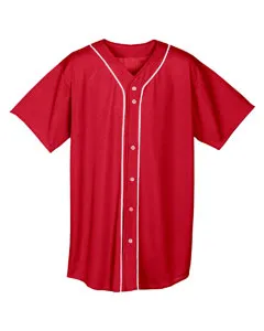 A4 NB4184 Youth Short Sleeve Full Button Baseball Jersey