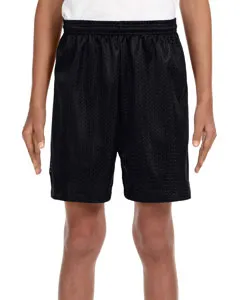 A4 NB5301 Youth Six Inch Inseam Mesh Short