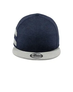 NE408 New Era Shadow Heather Striped Flat Bill Snapback Cap