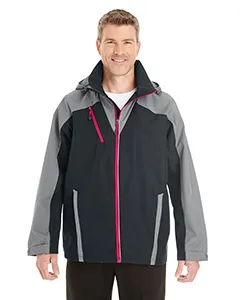 North End NE700 Mens Embark Interactive Colorblock Shell with Reflective Printed Panels