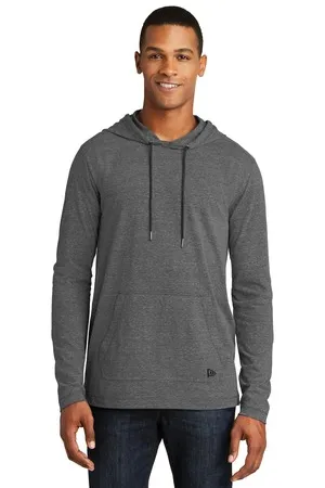 NEA131 New Era Tri-Blend Performance Pullover Hoodie Tee.