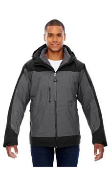 North End 88663 Mens Alta 3-in-1 Seam-Sealed Jacket with Insulated Liner