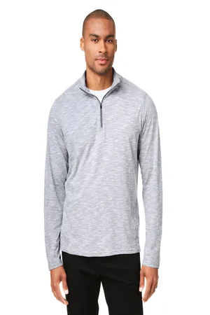 North End NE415 Mens Eclipse Jacquard Quarter-Zip