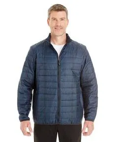 North End NE701 Mens Portal Interactive Printed Packable Puffer Jacket
