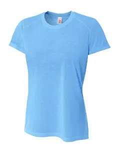 A4 NW3264 Ladies Shorts Sleeve Spun Poly T-Shirt