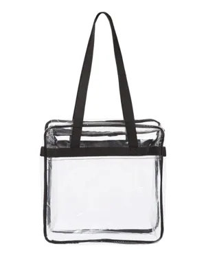 OAD OAD5005 Clear Tote with Zippered Top