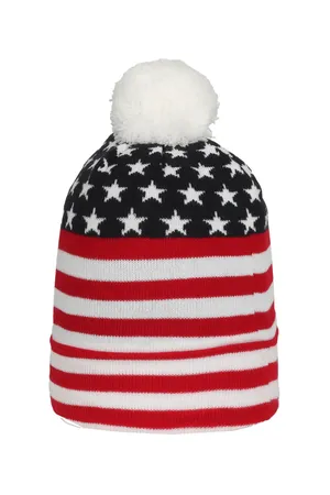 Outdoor Cap KNFUSA USA Watch Cap With Pom