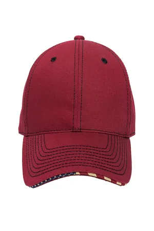 Outdoor Cap USA800 USA Accent Solid Back Cap