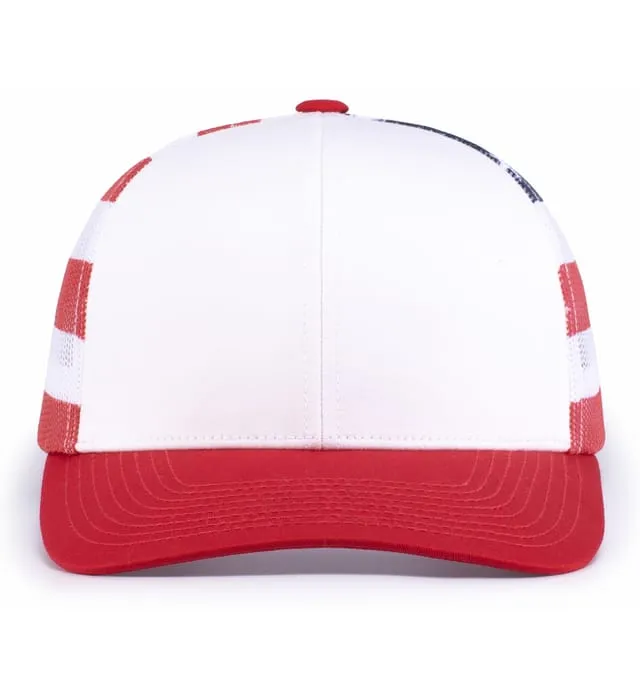 PACIFIC HEADWEAR 104P PRINTED TRUCKER CAP