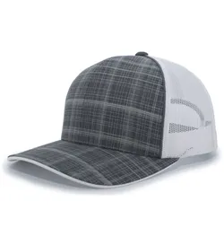 PACIFIC HEADWEAR 111C Crosshatch Trucker Snapback Cap