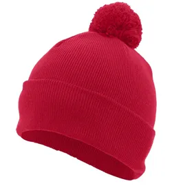 PACIFIC HEADWEAR 641K Knit Fold-Over Pom-Pom Beanie