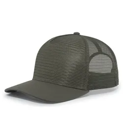 PACIFIC HEADWEAR P724 5-Panel Mesh Overlay Trucker Snapback