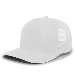 PACIFIC HEADWEAR P724 5-Panel Mesh Overlay Trucker Snapback