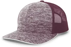 PACIFIC HEADWEAR 106C Aggressive Heather Trucker Snapback Cap