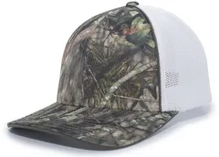 PACIFIC HEADWEAR 694M Camo Trucker FlexfitA Cap