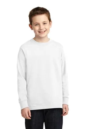 Port & Company PC54YLS Youth Long Sleeve Core Cotton Tee.