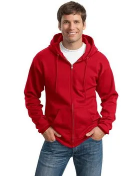 Port & Company PC90ZHT Tall Essential Fleece Full-Zip Hooded Sweatshirt.