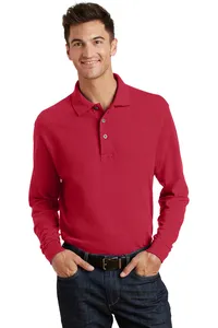 Port Authority K320  Long Sleeve Heavyweight Cotton Pique Polo.