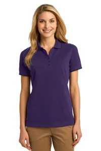 Port Authority L454 Ladies Rapid Dry Tipped Polo.