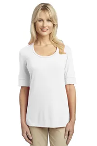 Port Authority L541  Ladies Concept Scoop Neck Shirt.