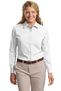 Port Authority L607  Ladies Long Sleeve Easy Care, Soil Resistant Shirt.