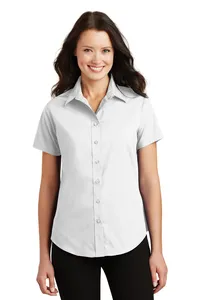Port Authority L633  Ladies Short Sleeve Value Poplin Shirt.