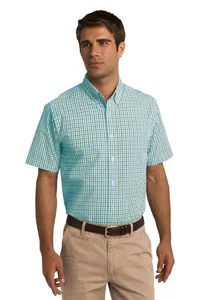 Port Authority S655  Short Sleeve Gingham Easy Care Shirt.