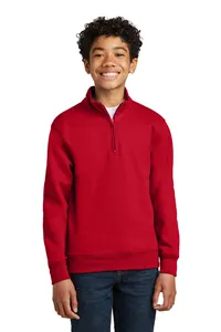 Port & Company PC78YQ Youth Core Fleece 1/4-Zip Pullover Sweatshirt