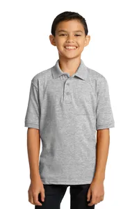 Port & Company KP55Y Youth Core Blend Jersey Knit Polo.