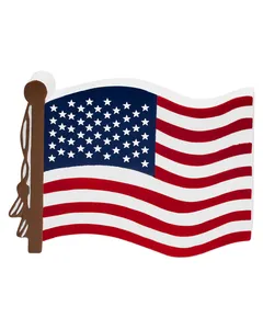 Prime Line SB505 Patriotic USA Flag Shape Stress Ball