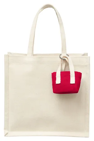 Prime Line TO117 Mini Recycled Cotton Tote Bag with Charm